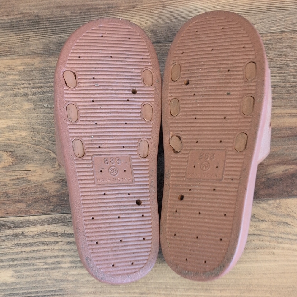 Henley Cutout Open Toe Slide Chestnut Sandals Size 39         T109 - Picture 5 of 7